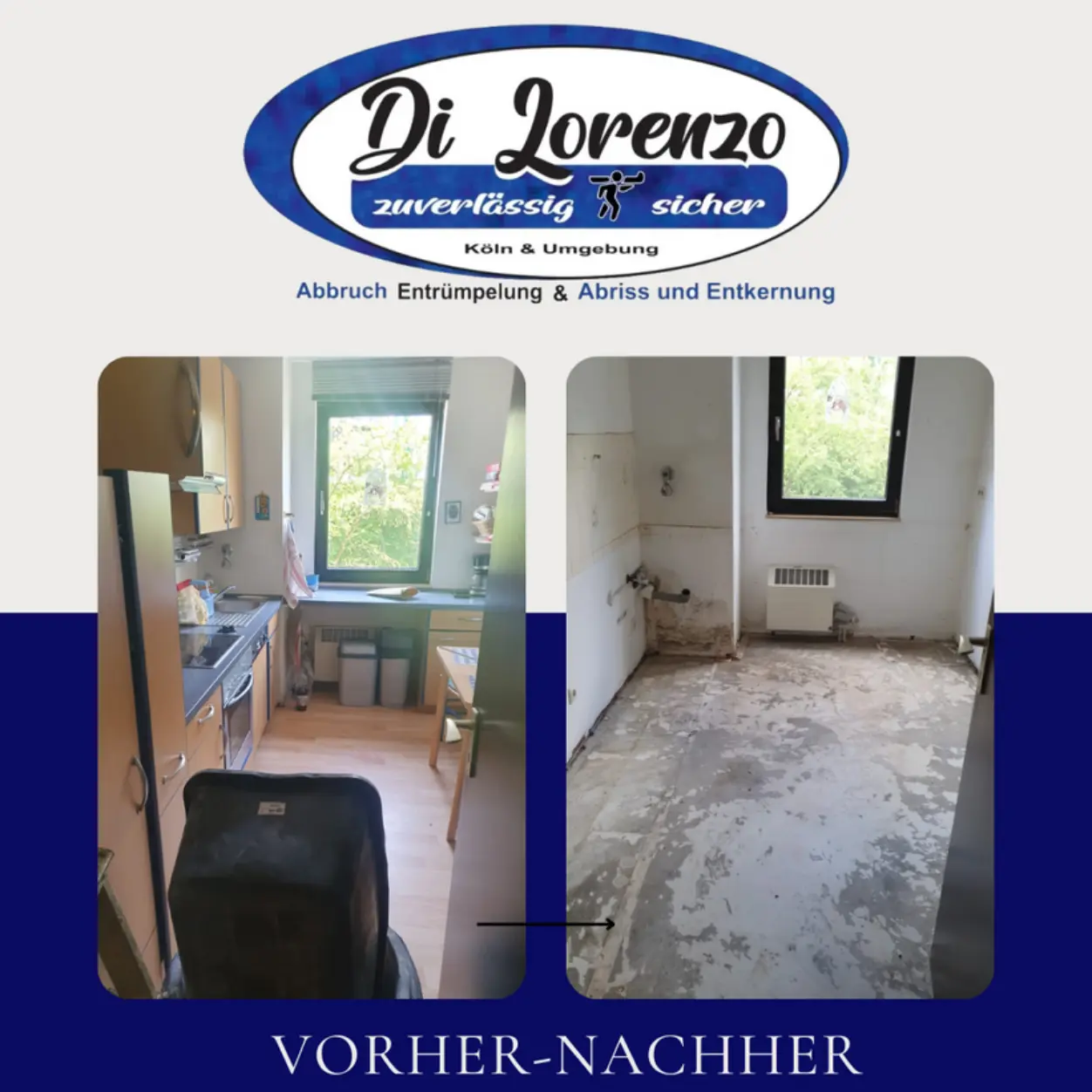 Abriss, Entkernung, Grundsanierung Vorher & Nachher